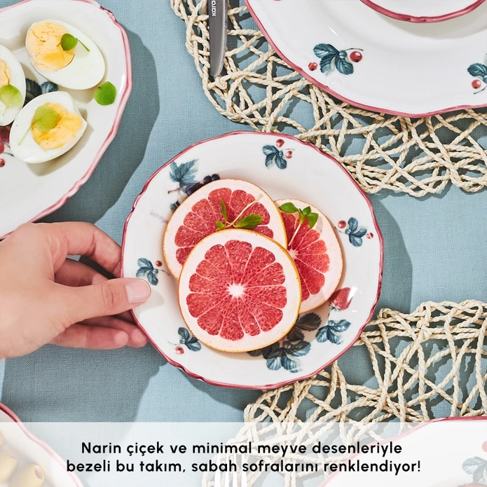 Karaca Very Berry 32 Parça 6 Kişilik Kahvaltı Takımı