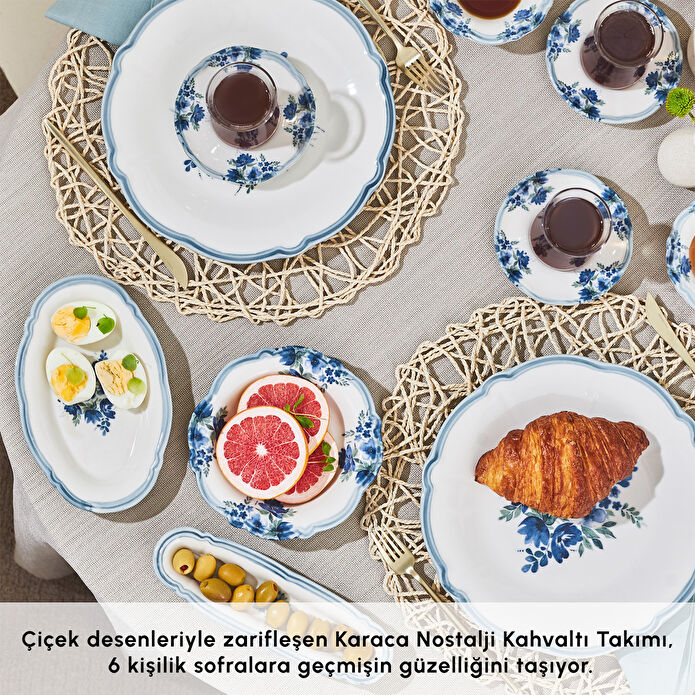 Karaca Nostalji 32 Parça 6 Kişilik Kahvaltı Takımı