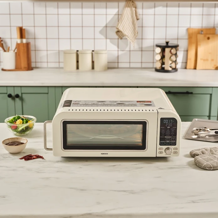 Karaca Vintage Craft Pizza Makinesi ve Airfryer Cream