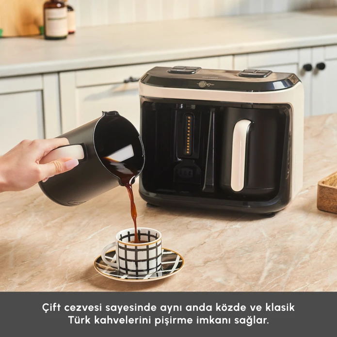 Karaca Hatır Hüp Düet Aroma İkili Türk Kahve Makinesi Soft Cream