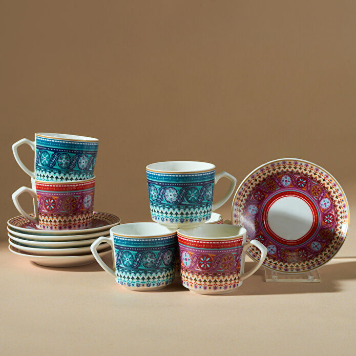 Karaca Kapari 6 Kişilik Kahve Fincanı 80 Ml