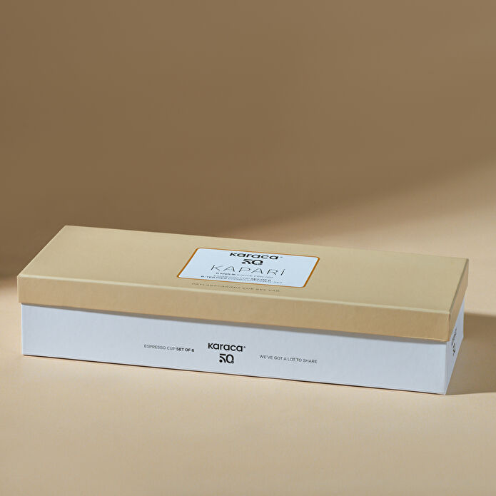 Karaca Kapari 6 Kişilik Kahve Fincanı 80 Ml