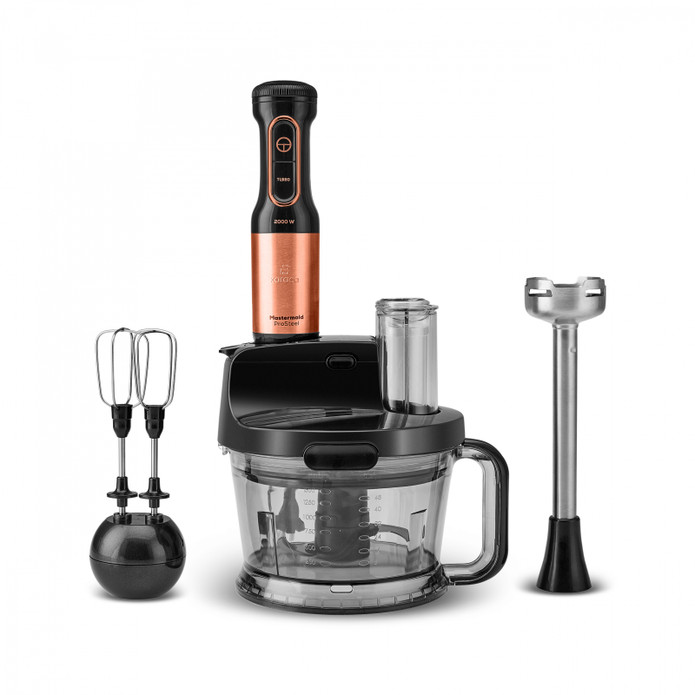 Karaca Mastermaid Prosteel 2000W Mutfak Robotu Black Copper