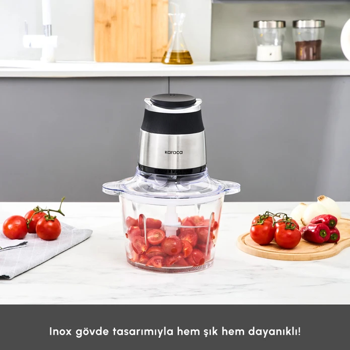 Karaca Megablend 3L Ultra Geniş Cam Hazneli Inox Doğrayıcı