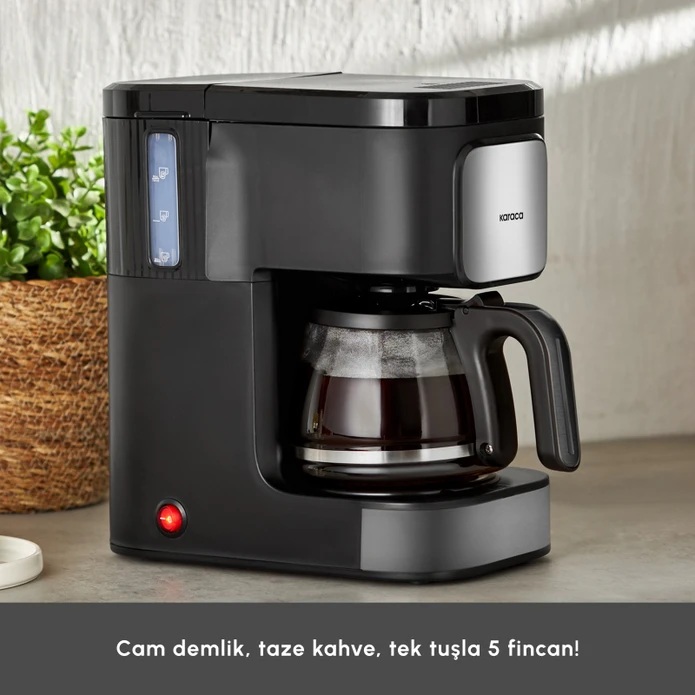 Karaca Just Coffee Aroma 2 in 1 Filtre Kahve ve Çay Demleme Makinesi Inox