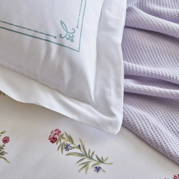 Karaca Home Le Mans Çift Kişilik Percale Nevresim Pike Takımı Lila