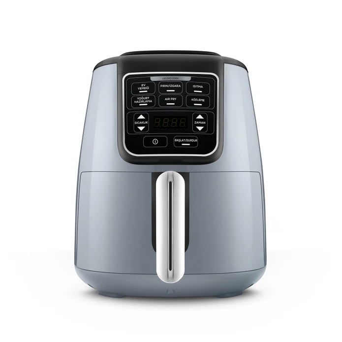 Karaca Air Pro Cook 3 In 1 XL Ev Yemeği, Közleme, Airfryer Blue Gray 4 Kişilik