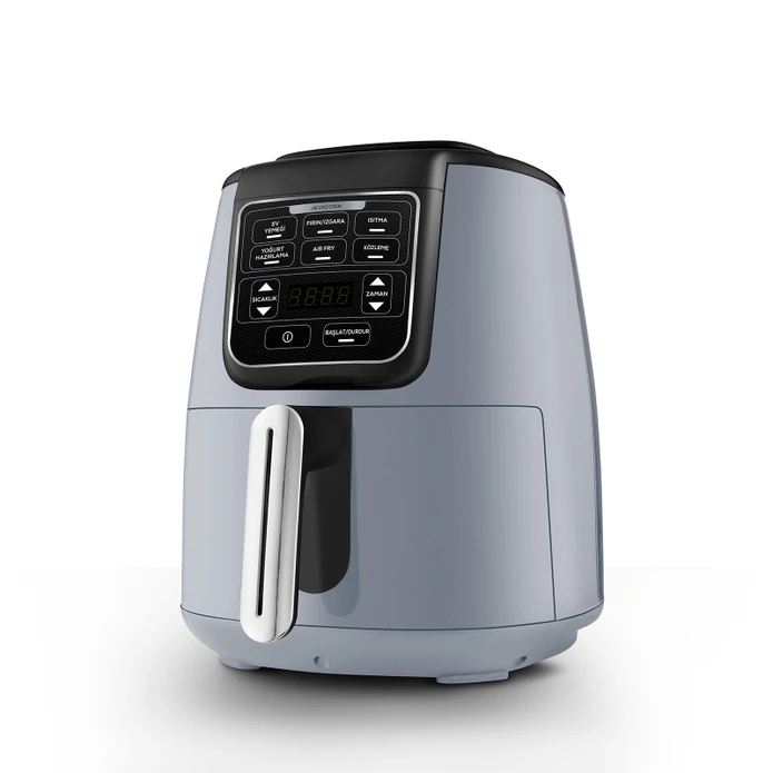 Karaca Air Pro Cook 3 In 1 XL Ev Yemeği, Közleme, Airfryer Blue Gray 4 Kişilik