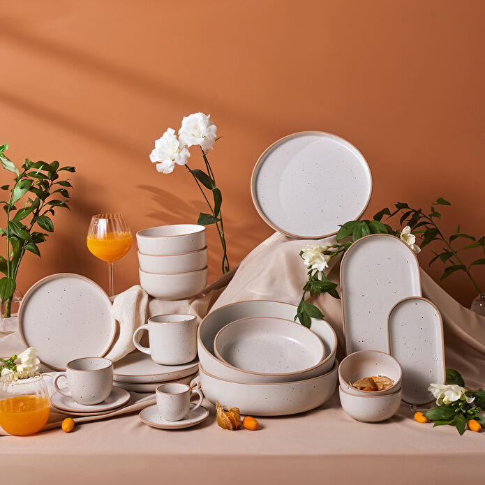 Karaca Chicago Dot Reaktif Çukur Tabak 20 Cm