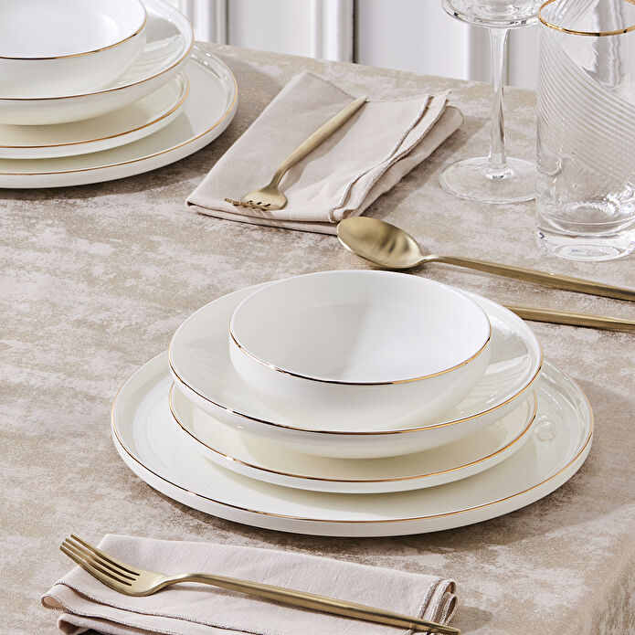 Karaca Streambone Belinda 24 Parça 6 Kişilik Yemek Takımı