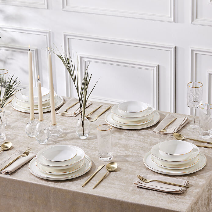 Karaca Streambone Belinda 24 Parça 6 Kişilik Yemek Takımı