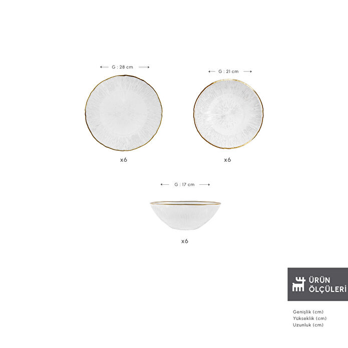 Karaca Fusion 18 Parça 6 Kişilik Yemek Takımı