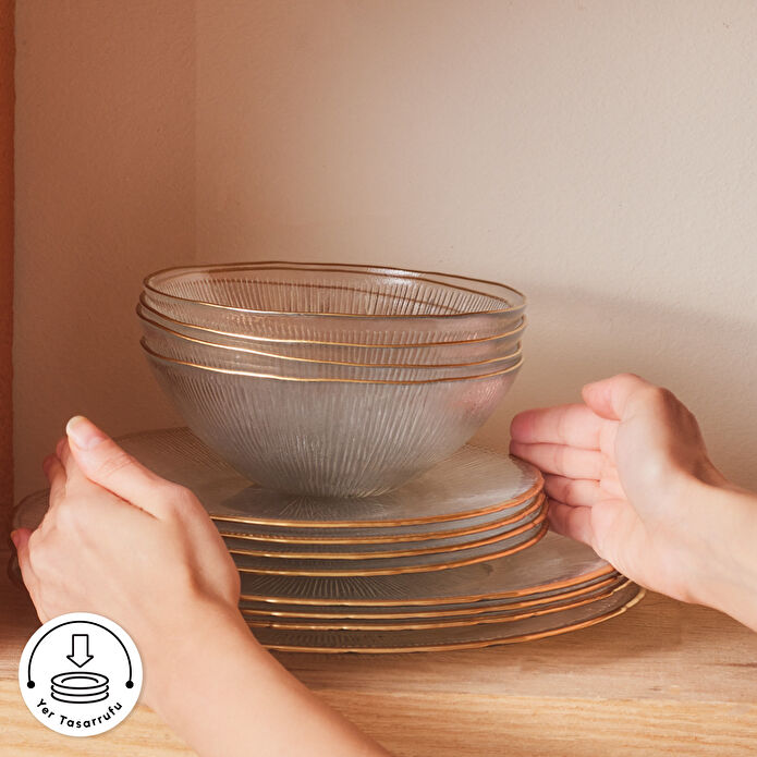 Karaca Fusion 18 Parça 6 Kişilik Yemek Takımı