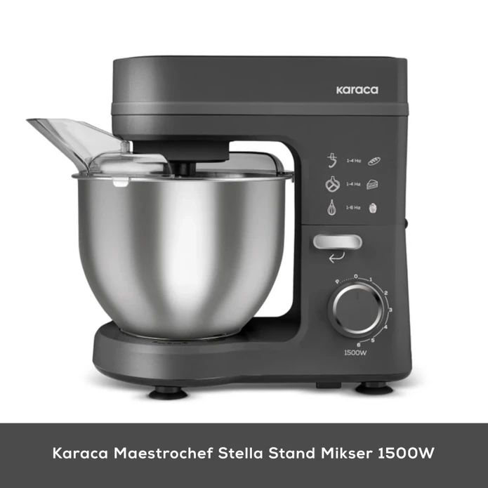 Karaca Maestrochef Stella Hamur Yoğurma Makinesi Space Gray 1500W 5L
