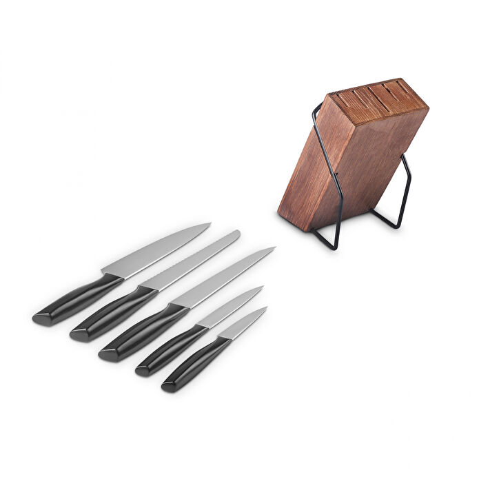 Karaca Dina Ahşap Standlı 6 Parça Bıçak Seti