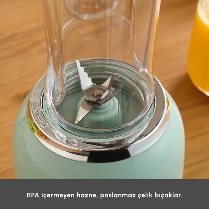 Karaca Retro Personal Kişisel Smoothie Blender Green