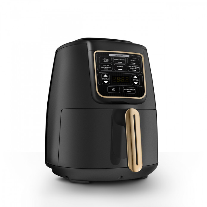 Karaca Air Pro Cook XL 2 in 1 Konuşan AirFryer Mineral Gold 4 Kişilik