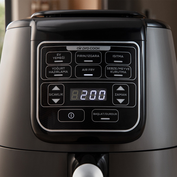 Karaca Air Pro Cook XL 2 in 1 Konuşan AirFryer Mineral Gold 4 Kişilik