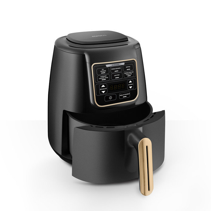 Karaca Air Pro Cook XL 2 in 1 Konuşan AirFryer Mineral Gold 4 Kişilik