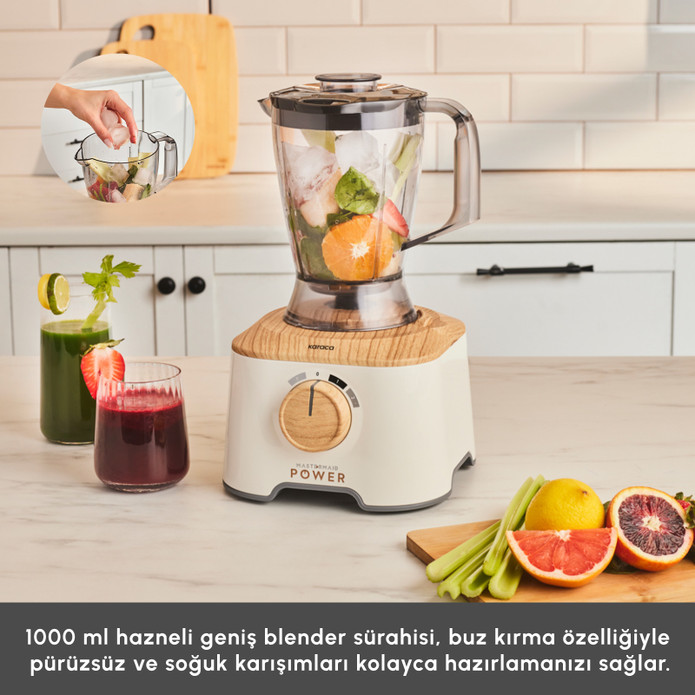 Karaca Mastermaid Power Multifunctional 10 in 1 Mutfak Robotu 2000W Wood Craft