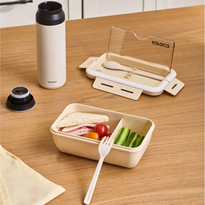 Karaca Fusca Çatal Kaşıklı Lunch Box Krem