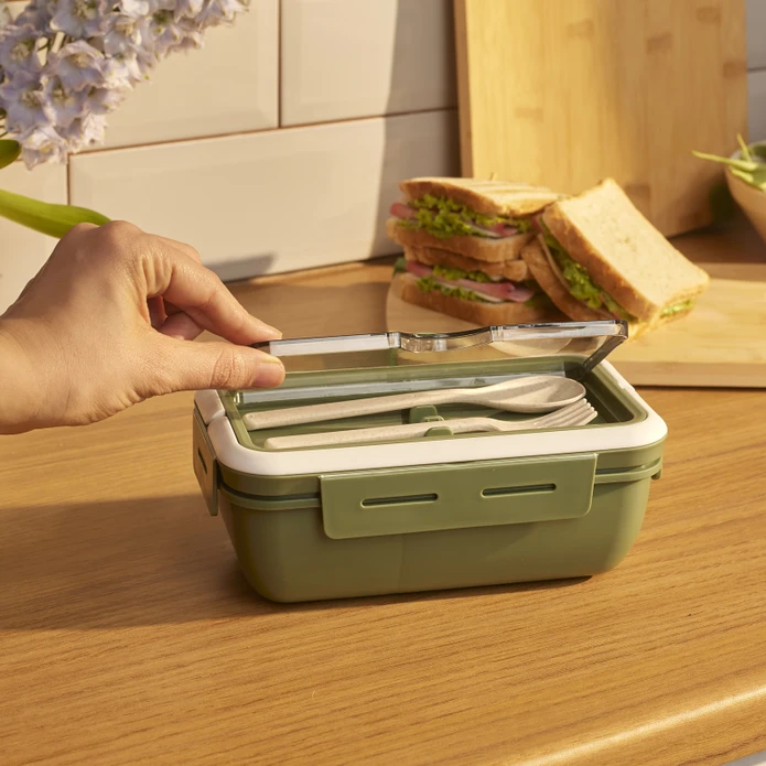 Karaca Fusca Çatal Kaşıklı Lunch Box Yeşil