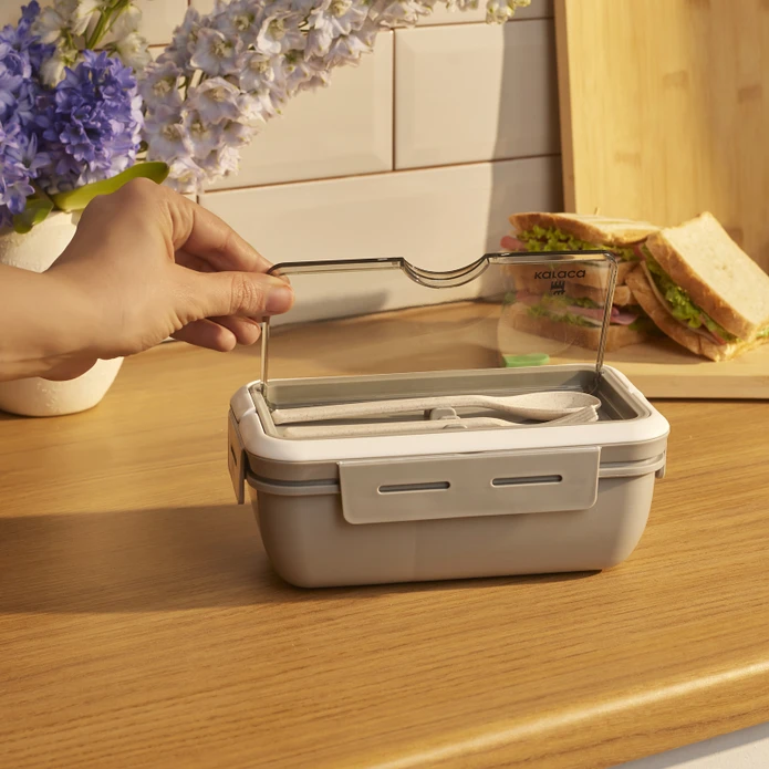 Karaca Fusca Çatal Kaşıklı Lunch Box Gri