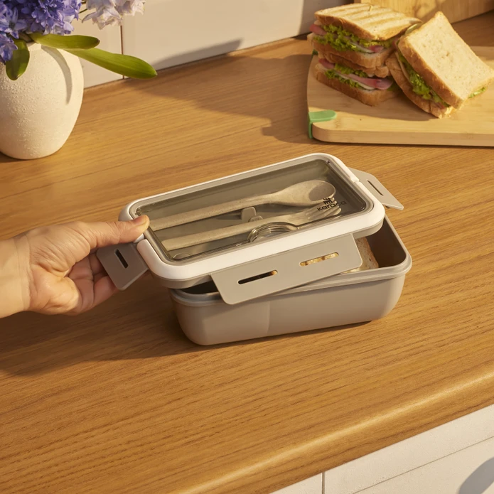 Karaca Fusca Çatal Kaşıklı Lunch Box Gri