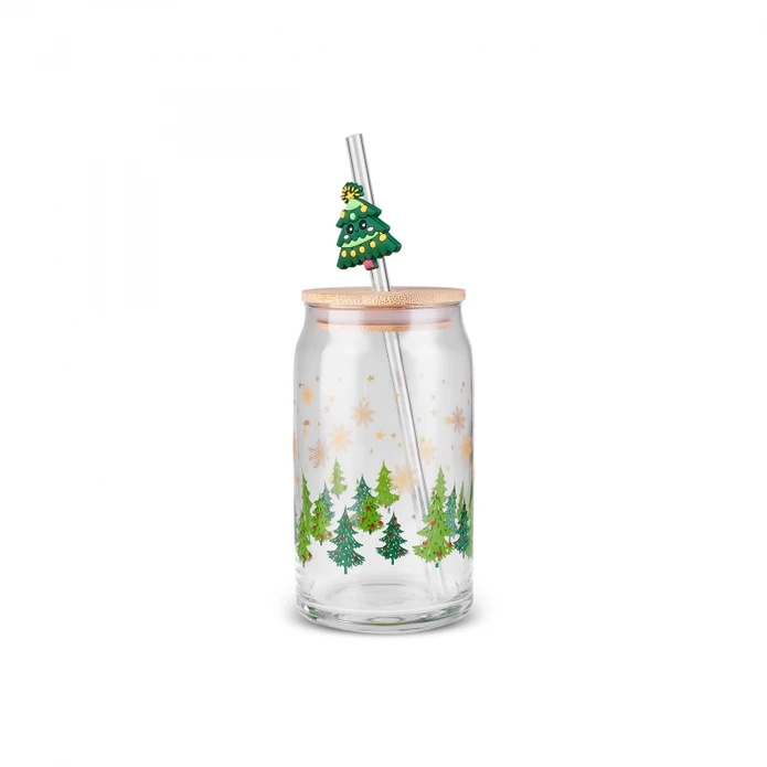 Karaca New Year Yılbaşı Tree Pipetli Kupa 460 Ml 