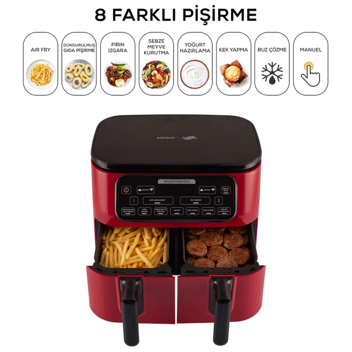 Karaca Air Pro Cook Duo Superfresh Kırmızısı