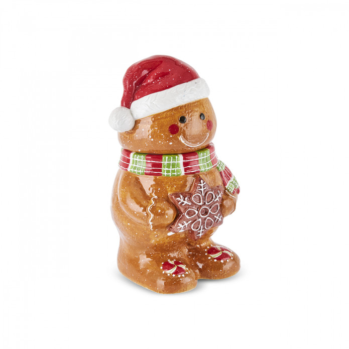 Karaca New Year Yılbaşı Gingerbread Saklama Kabı 16 Cm 