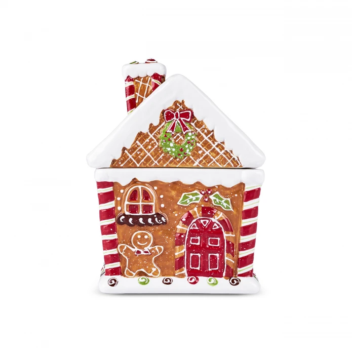 Karaca New Year Yılbaşı Gingerbread House Saklama Kabı 15 Cm 