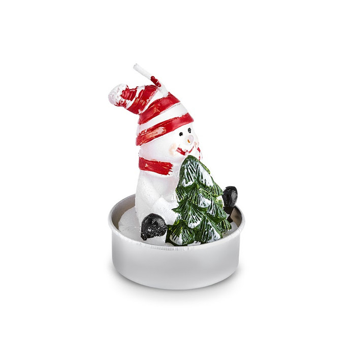 Karaca New Year Yılbaşı Snowman 3'lü Tealight Mum