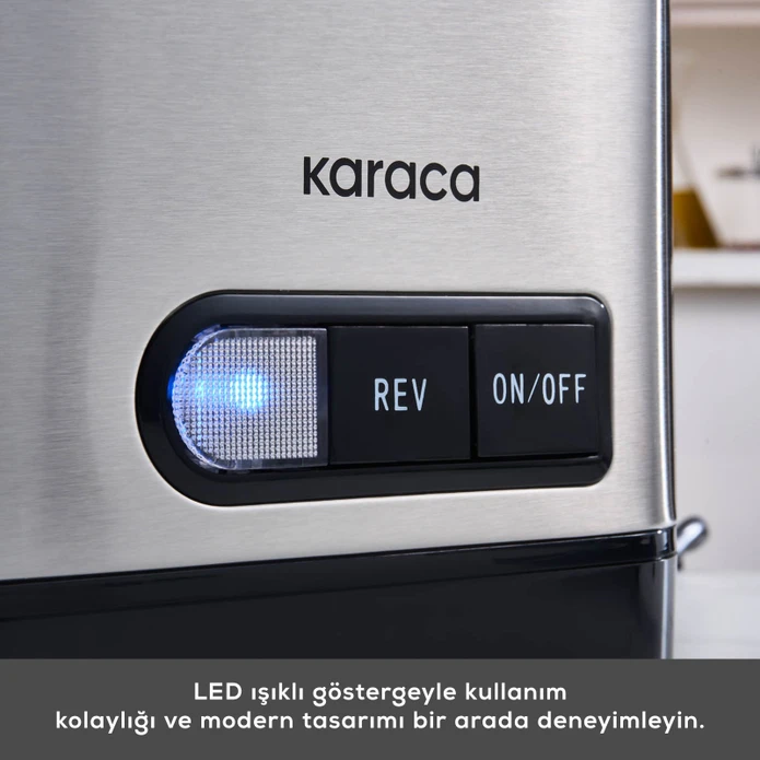 Karaca Inox Kıyma Makinesi 1201 (Salça Sucuk Sosis ve İçli Köfte Aparatlı)