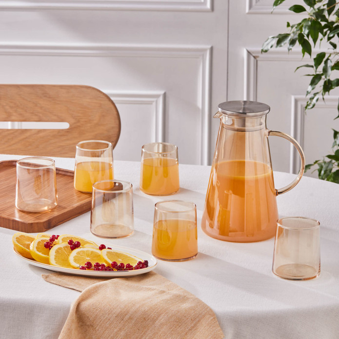 Karaca Serene 7 Parça Bardak Seti Amber
