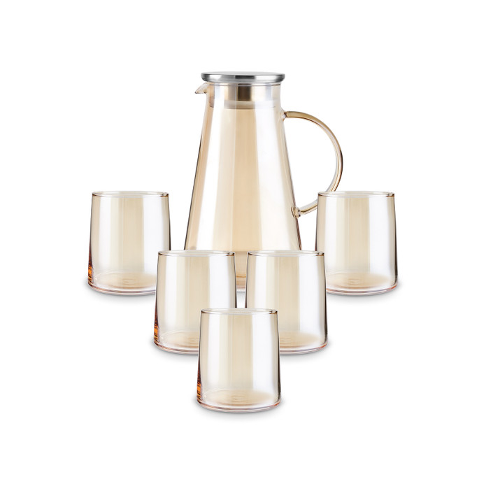 Karaca Serene 7 Parça Bardak Seti Amber