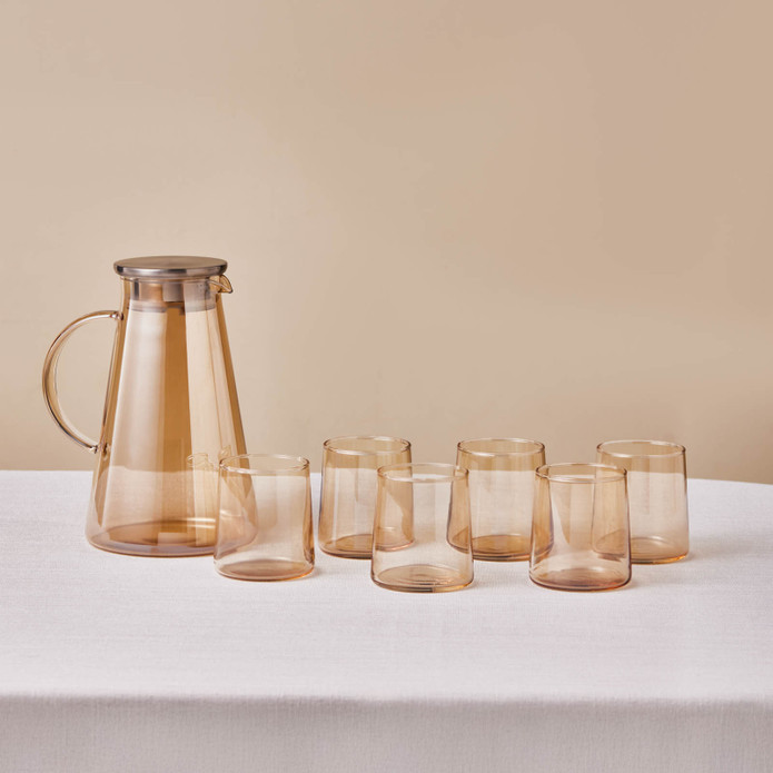 Karaca Serene 7 Parça Bardak Seti Amber