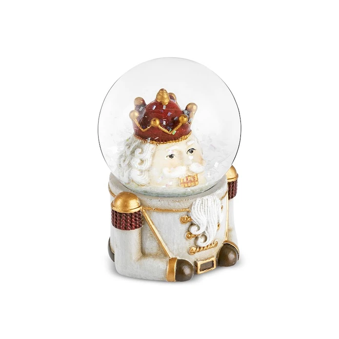 Karaca New Year Yılbaşı Nutcracker Kar Küresi 4,6 x 6,4 cm Gri