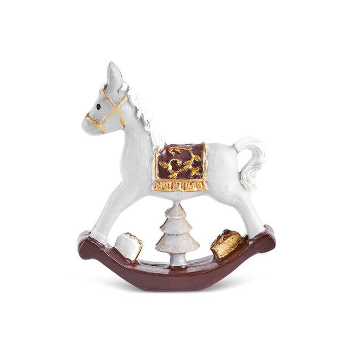 Karaca New Year Yılbaşı Rocking Horse Obje 7 x 2 x 8 cm