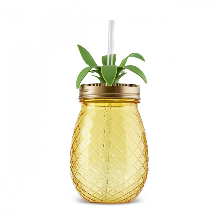 Karaca Ananas Transparent Pipetli Su Şişesi 550 Ml