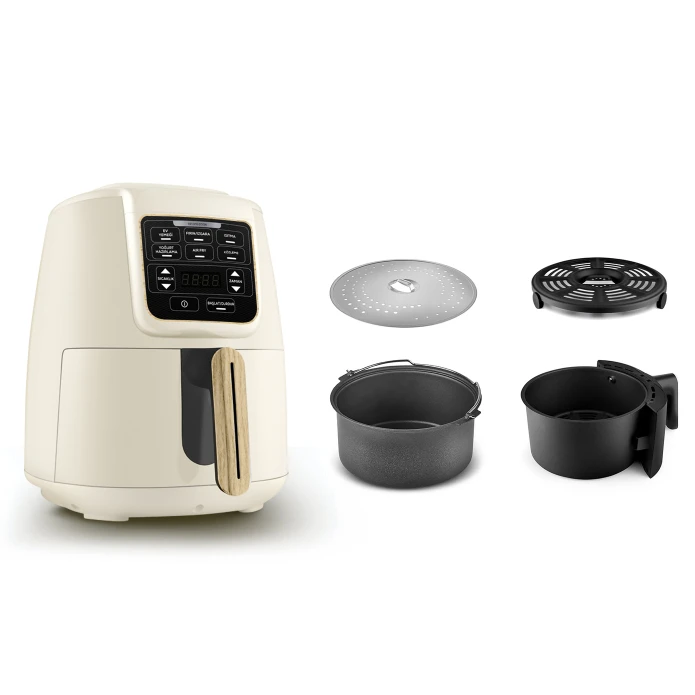 Karaca Air Pro Cook 3 in 1 XL Ev Yemeği, Közleme, Airfryer Wood Craft 4 Kişilik