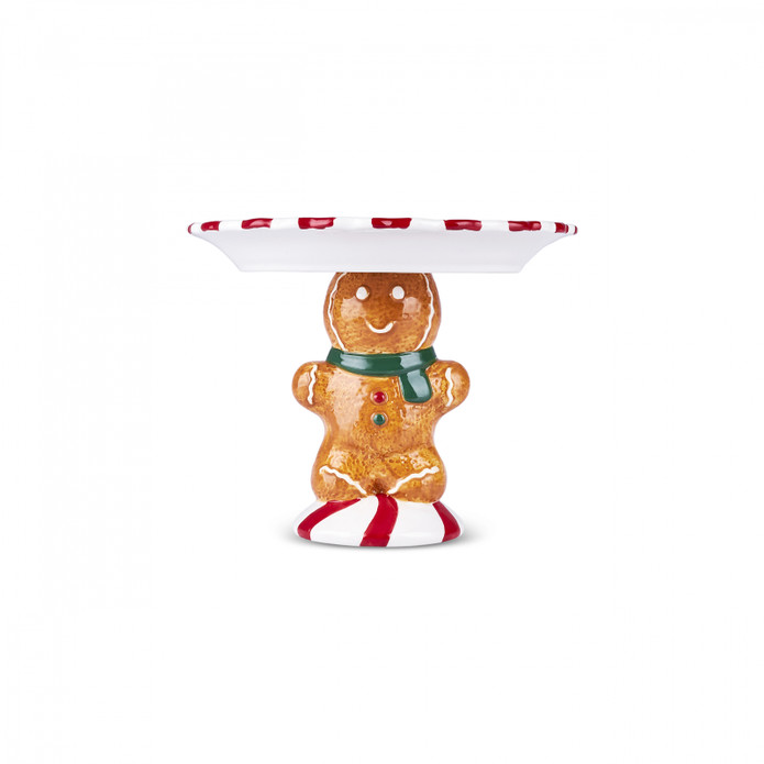 Karaca New Year Yılbaşı Gingerbread Kek Standı 20 Cm 