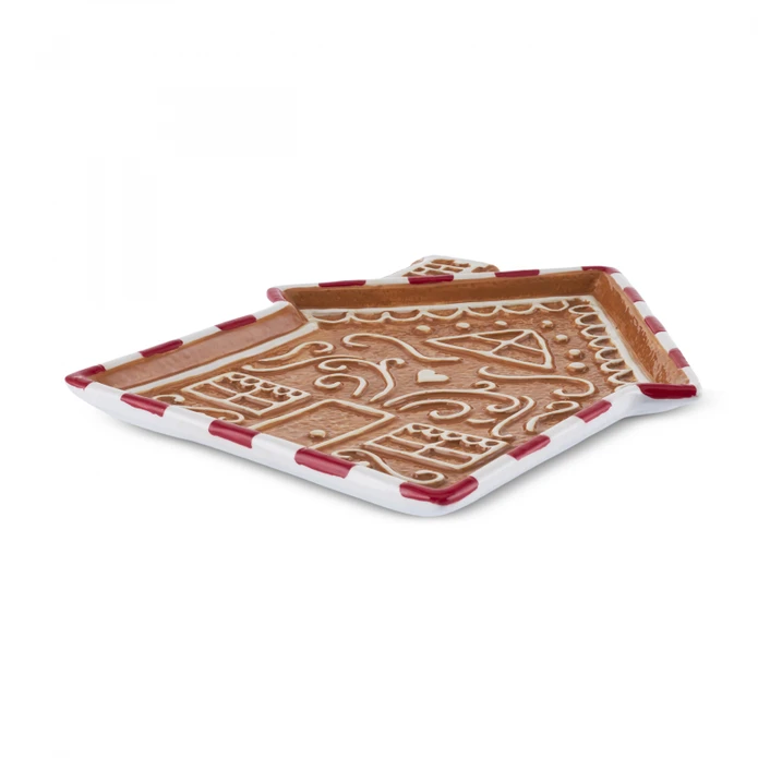 Karaca New Year Yılbaşı Gingerbread House Servis Tabağı 25 Cm 