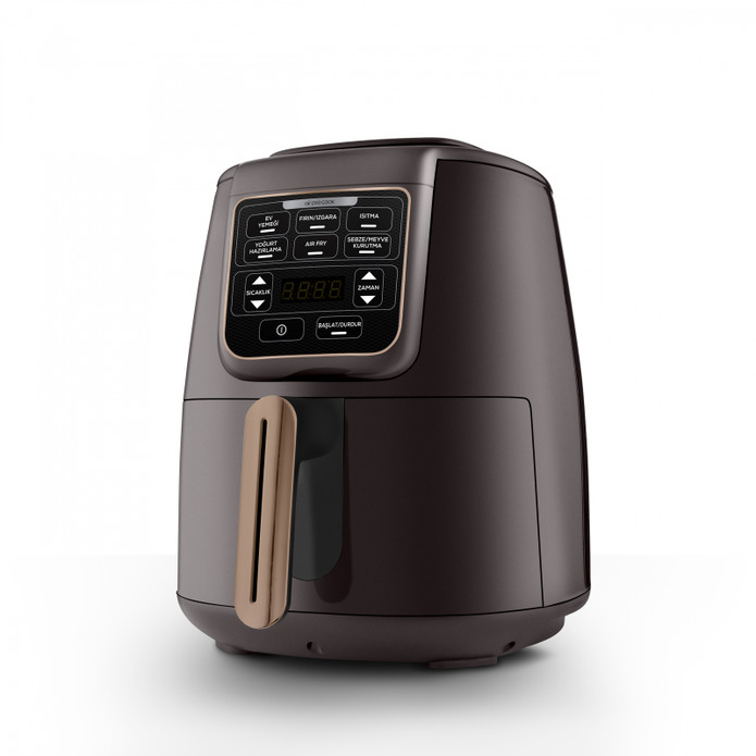 Karaca Air Pro Cook XL 2 in 1 Konuşan Airfryer Walnut Brown