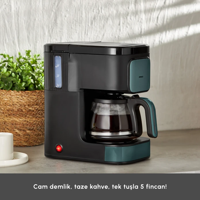 Karaca Just Coffee Aroma 2 in 1 Filtre Kahve ve Çay Demleme Makinesi Pine Green