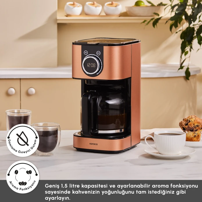 Karaca Series 2303 Inox Filtre Kahve Makinesi Bronze