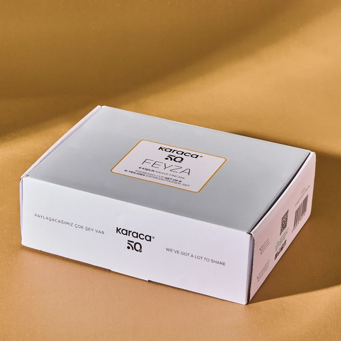 Karaca Feyza 6 Kişilik Kahve Fincanı 90 ml 