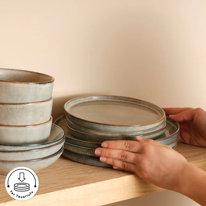 Karaca Earth Collection Skal 55 Parça 12 Kişilik Yemek Takımı 