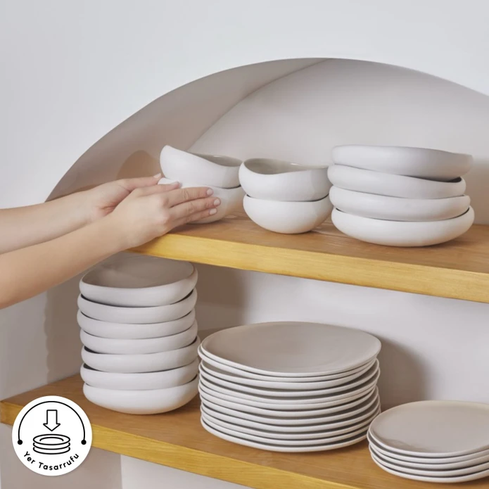 Karaca Earth Collection Cupid 55 Parça 12 Kişilik Yemek Takımı