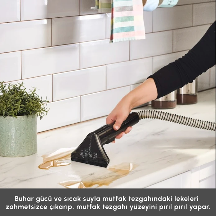 Karaca Vantuz Deepclean Buharlı Halı ve Koltuk Yıkama Makinesi Antrasit